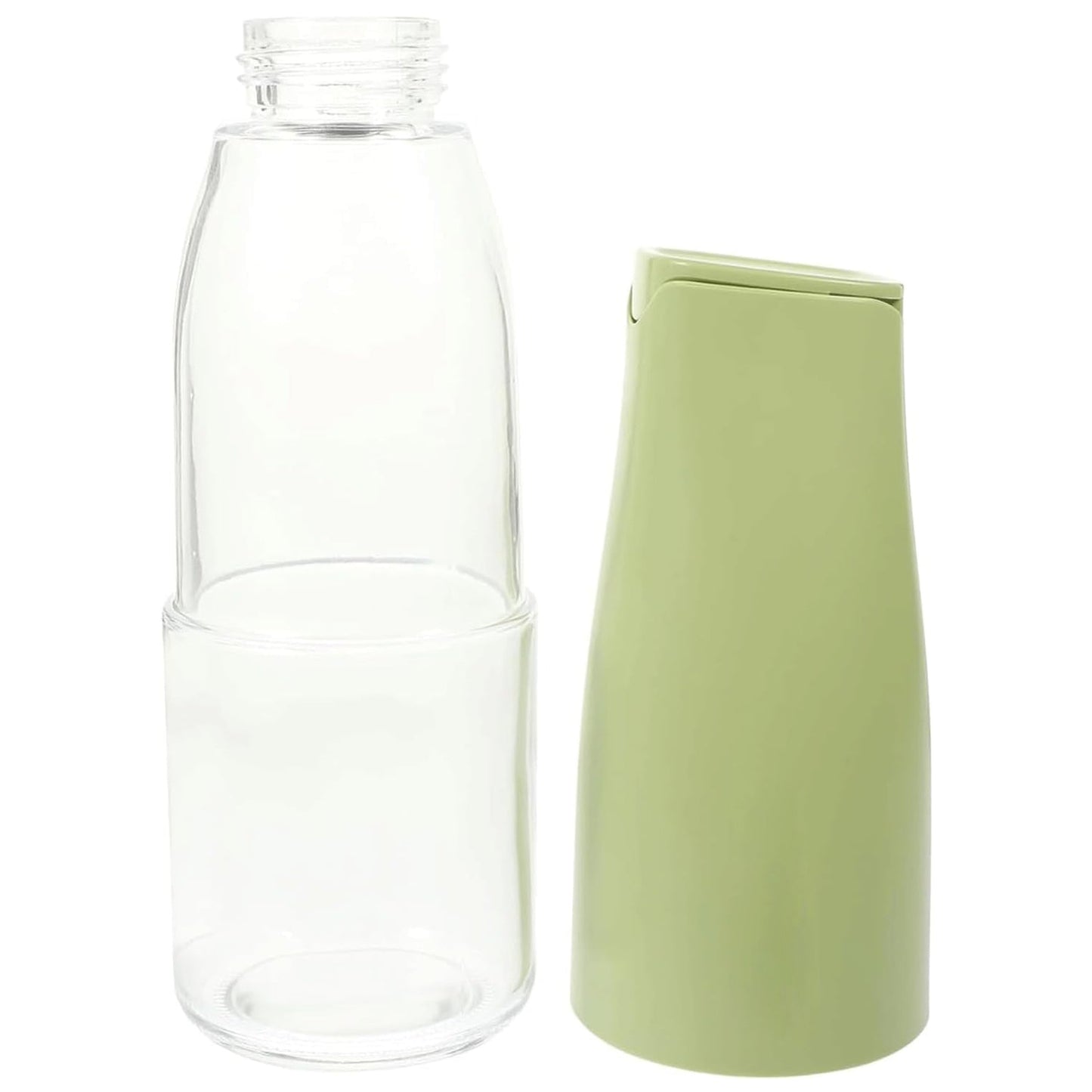 Kitchen oil bottle with controlled spout for salad and cooking