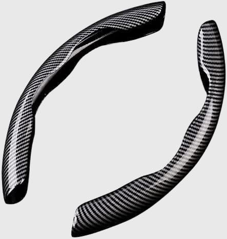 anti-slip durable steering wheel cover for car, carbon fiber style steering wheel grip, ABS textured car steering wheel cover, anti-slip grip cover for steering wheel random color, durable car accessory steering wheel cover, carbon fiber design steering wheel protector, ABS texture grip cover for vehicle steering, anti-slip steering wheel cover for cars, random color steering wheel grip cover