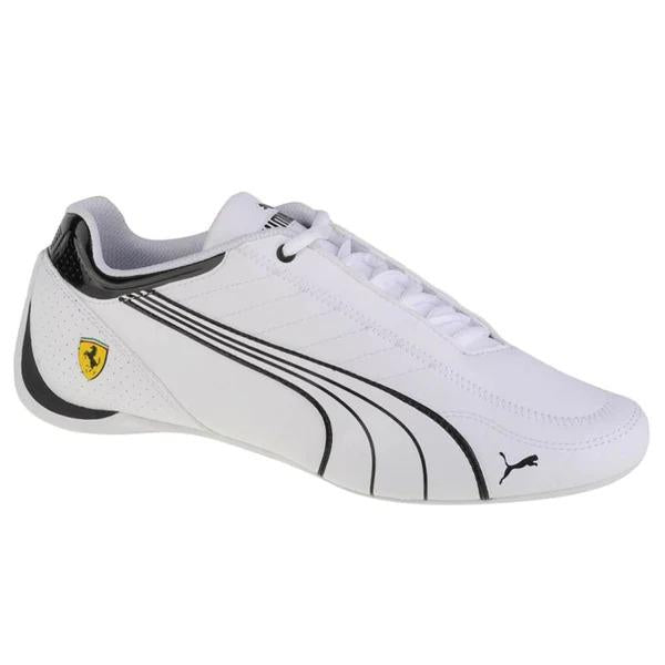 Men’s Driving Casual Shoes – White Synthetic Leather Lace-Up Sneakers | Stylish Lightweight Comfort Footwear for Daily Casual Wear (1 Pair)
