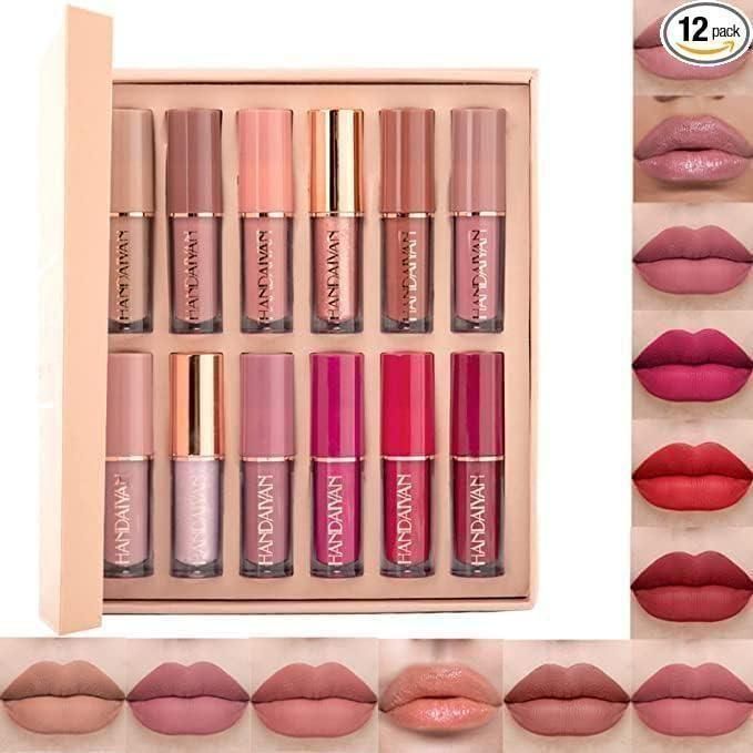 matte liquid lipstick, waterproof lipstick, smudge proof lipstick, long lasting lip color, multicolor lipstick set, velvet finish lipstick, liquid lipstick pack, women’s lipsticks,