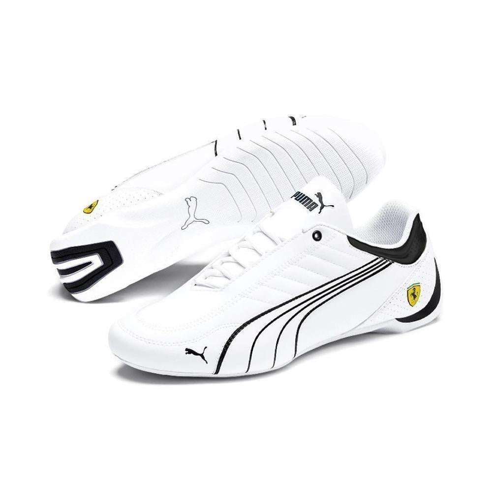 Men’s Driving Casual Shoes – White Synthetic Leather Lace-Up Sneakers | Stylish Lightweight Comfort Footwear for Daily Casual Wear (1 Pair)