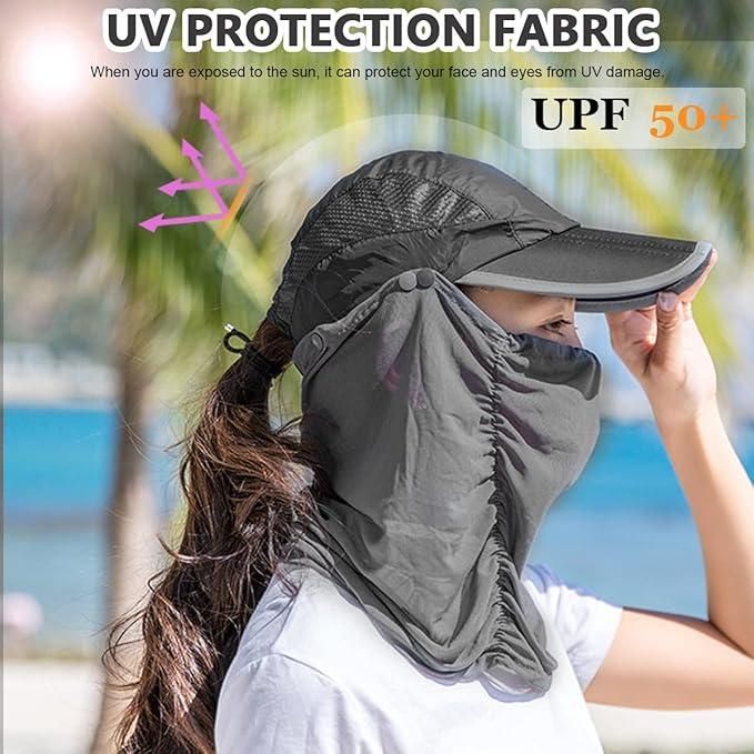 sun cap with face mask women, detachable face mask cap women, lightweight sun cap women, UV protection cap women, cotton face mask attached cap, women’s outdoor sun cap, breathable sun cap women, detachable mask sun cap women, sun protection cap women, cotton mask outdoor cap women