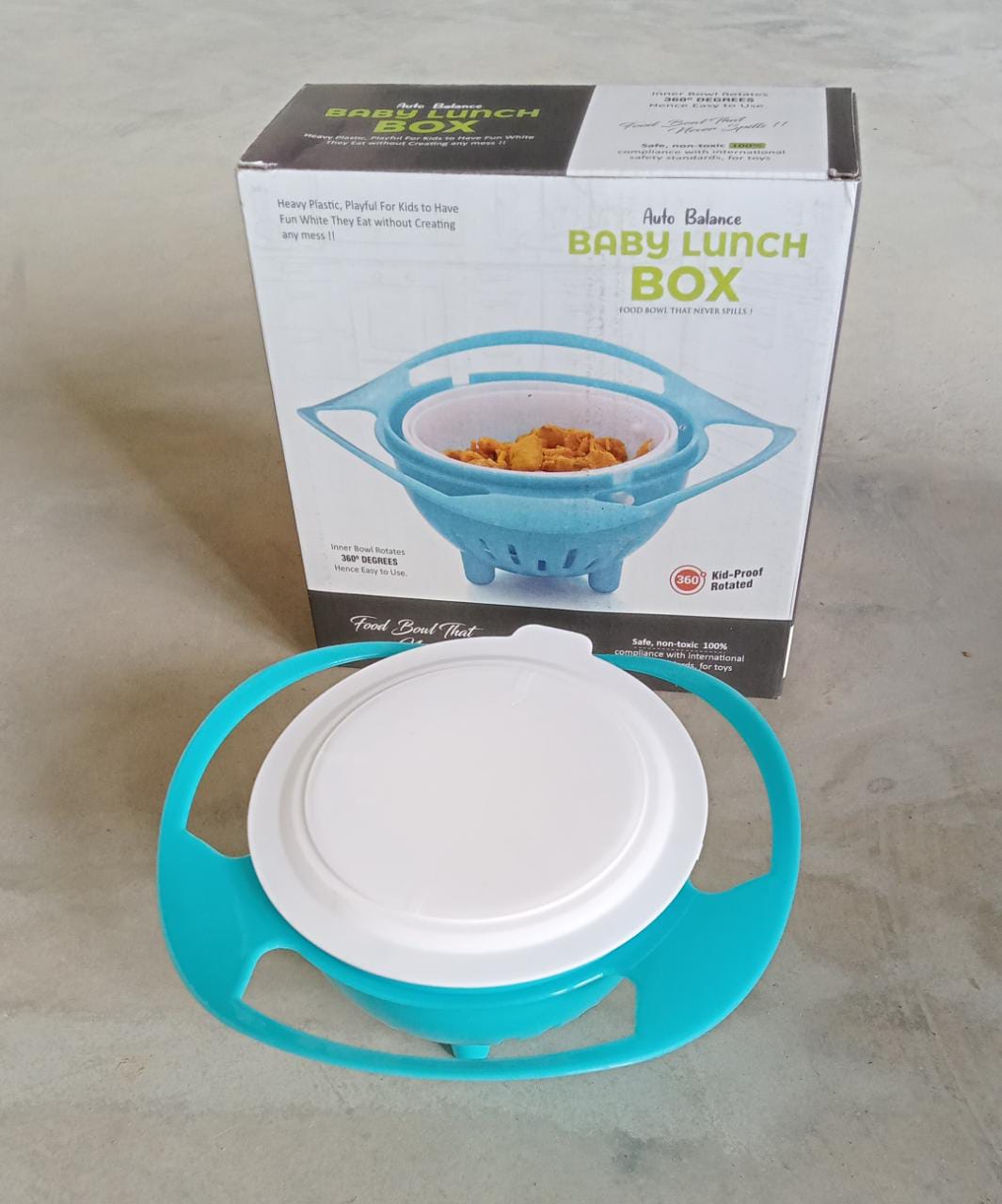 Toddler gyro bowl with portable design, spill-proof and rotating for mess-free feeding. gyro bowl for kids, spill proof toddler bowl, rotating baby snack bowl, kids feeding dish, anti spill gyro bowl, 360 degree snack bowl, baby feeding utensil