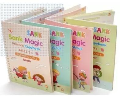 Magic Practice Book Set | Reusable Calligraphy Copybook with Pen & Grip | Handwriting & Math Practice for Kids, magic practice book, reusable calligraphy copybook, magic writing practice book, handwriting practice copybook, calligraphy copybook set for kids, reusable writing tool, magic pen refill copybook, beginner handwriting practice book, kids handwriting practice book, reusable magic copybook set, practice writing letters and numbers, addition subtraction practice book, calligraphy pen for kids,