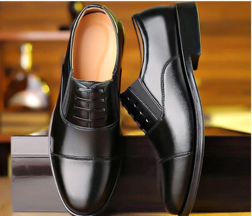 Men’s black smart formal shoes, black lace-up formal shoes for men, synthetic leather formal shoes men, men’s black airmix sole formal shoes, stylish men’s formal shoes black, comfortable black formal lace-up shoes, men’s synthetic formal shoes with airmix sole, black formal office shoes men, men’s dress shoes black synthetic, classic black lace-up formal shoes men