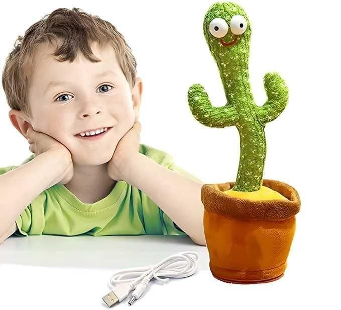 singing talking cactus plush toy, mimicry cactus toy with lights and music, dancing LED cactus plush for children, interactive musical cactus toy with mimicry, plush cactus toy that sings and talks, LED light-up cactus toy for kids, kids musical dancing cactus plush, talking cactus toy with LED lights, fun interactive cactus plush toy for kids