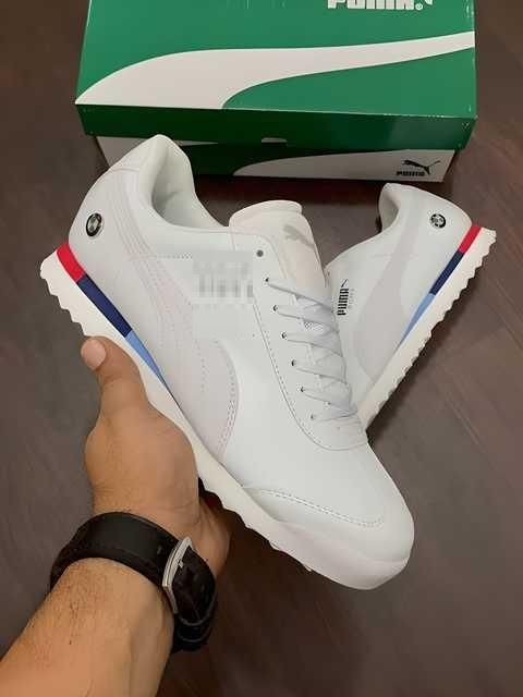 comfortable white daily wear shoes men, men’s synthetic lightweight shoes Puma,