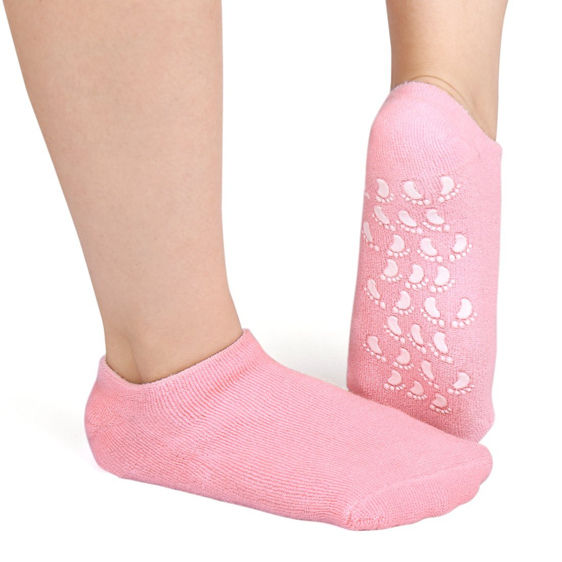 Silicone gel socks for foot care. gel moisturizing socks, silicone heel socks, foot care socks, cracked heel socks, reusable foot sleeve, moisturizing socks for dry feet