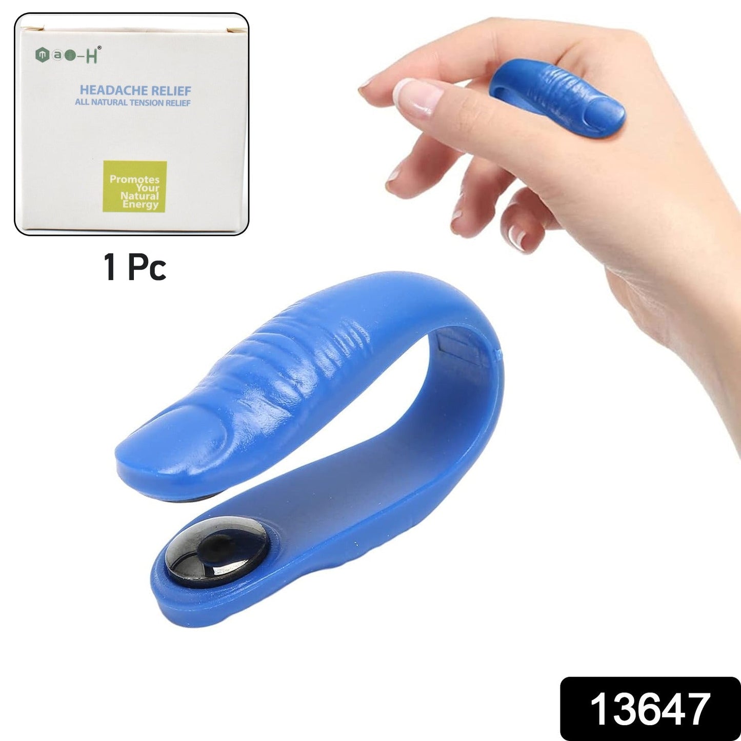 magnetic LI4 therapy clip for wellness, natural pain relief tool for migraines, 1 pc magnetic acupressure clip for hands, drug-free migraine relief pressure clip, magnetic clip for hand pressure points, compact hand acupressure device for sugar management