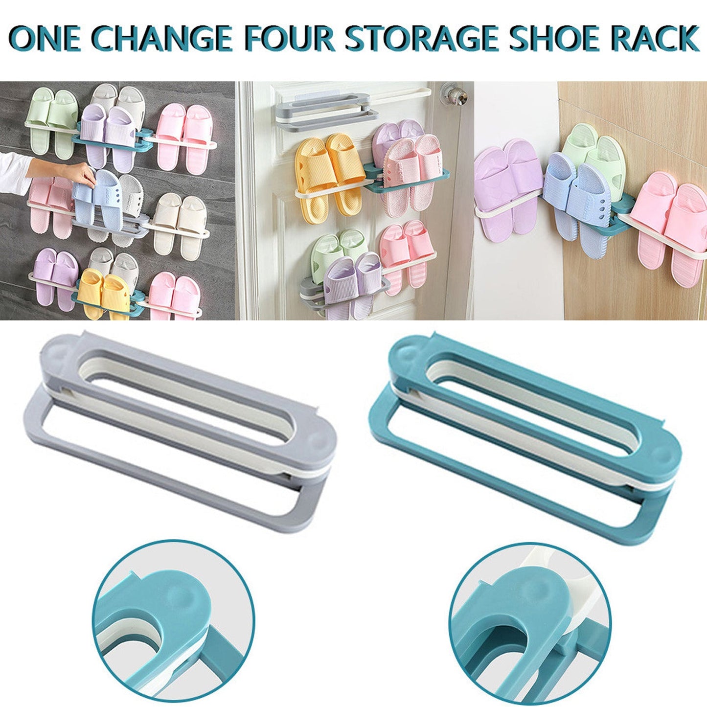 slipper rack hanger, foldable shoe holder, self‑adhesive shoe organizer, bathroom towel and shoe rack, wall mounted slipper organizer,