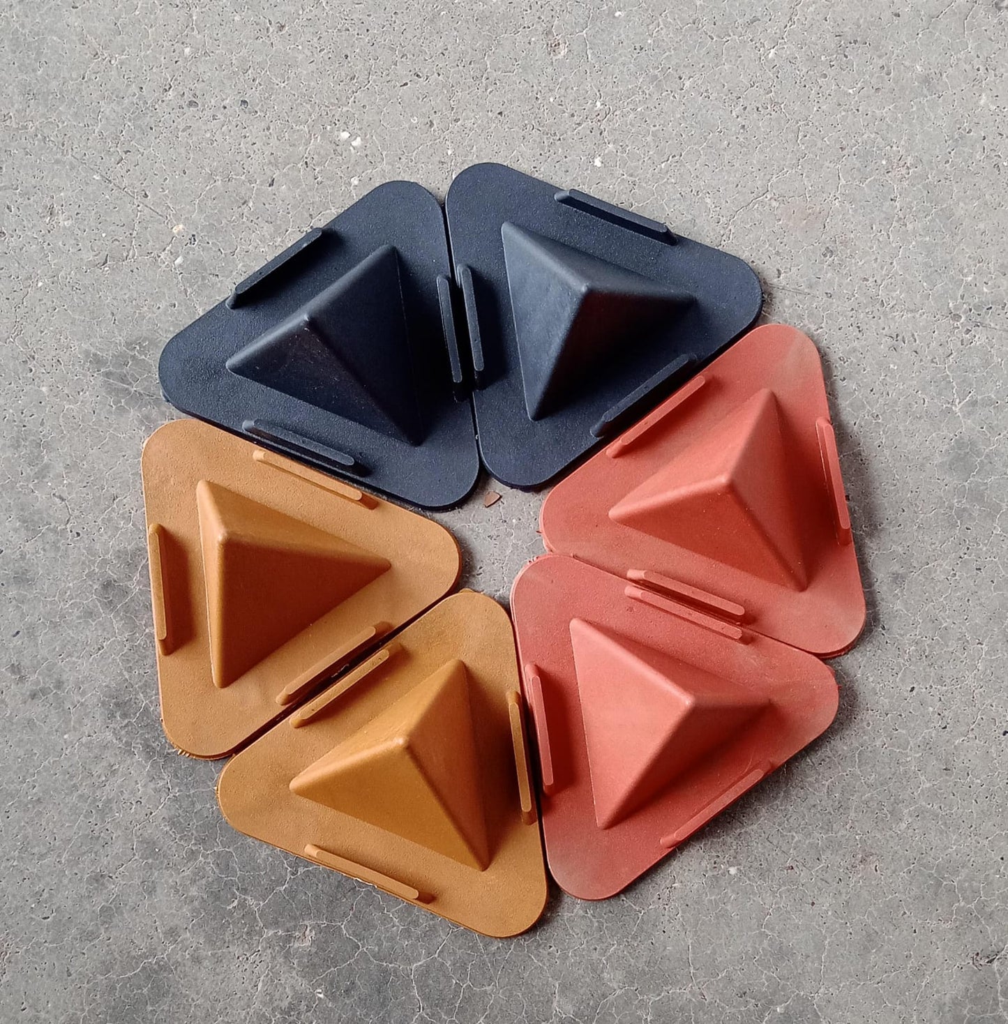 triangle mobile stand, pyramid phone holder, multi‑angle phone stand, pocket phone stand, foldable phone desk stand,