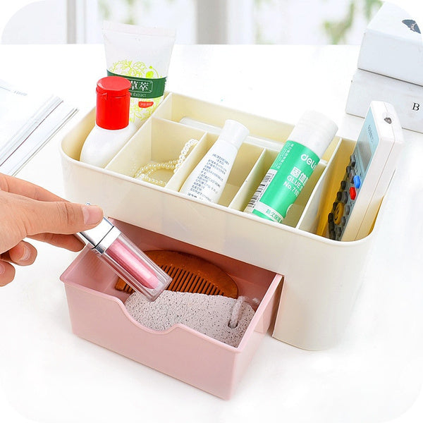 Cutlery box with compartments for organized cutlery storage, cutlery storage box, makeup storage box, plastic organizer box, utility box for kitchen, grooming kit holder, makeup box for girls, plastic multipurpose box