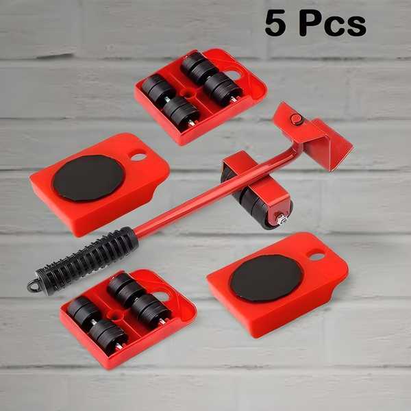 Heavy Duty Furniture Lifter Mover Tool Set with Wheel Pads – Stainless Steel, Pack of 5, furniture lifter tool, heavy duty furniture mover, furniture lifting tool with wheels, furniture shifting tool set, furniture mover with wheel pads, heavy furniture lifter and mover, stainless steel furniture lifter, moving tool for furniture, furniture lifter pack of 5, furniture mover for heavy items, easy furniture shifting tool, furniture lifter with wheeler, multipurpose furniture moving tool, durable furniture