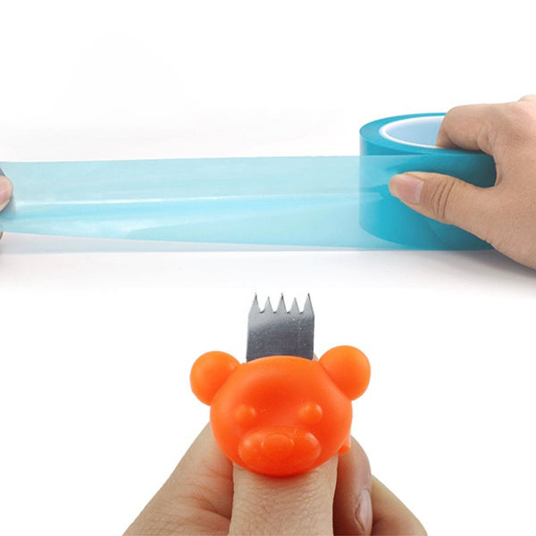 Compact tape cutter tool, finger ring tape cutter, portable tape cutter, thread cutter ring, SK5 blade cutter, textile ring cutter, packaging tool, gardening cutter, tape ring blade, mini ring cutter, sewing ring knife