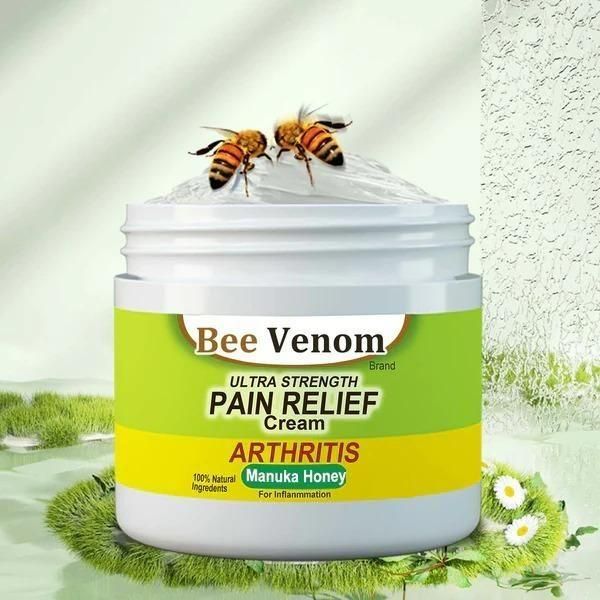Bee Venom Ultra Strength Pain Relief Cream – Pack of 2 for Muscle, Joint & Back Pain, pain relief cream, ultra strength pain relief, bee venom cream for pain, muscle pain relief cream, back pain relief cream, cream for joint pain, pain relief cream for knee, pain relief for leg and arm, bee venom pain balm, ayurvedic pain relief cream, natural pain relief cream, pain relief cream for men and women, cream for neck pain, fast acting pain relief cream, pack of 2 pain relief cream