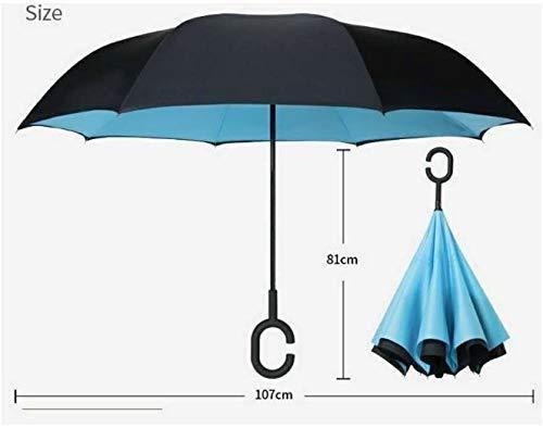 inverted reversible umbrella with c-shape handle, no drip umbrella double layer for men and women, reversible umbrella with ergonomic c-handle, double layer no drip foldable umbrella, men and women inverted umbrella with c-handle, waterproof reversible umbrella no drip design, double layer umbrella for rainy season men women, inverted foldable umbrella with c-shape handle, no drip reversible umbrella for daily use