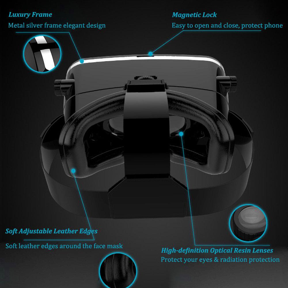 VR Pro 3D virtual reality headset for smartphone gaming and movies, adjustable lens VR goggles with comfort fit for Android and iPhone, immersive VR headset for 360 video experience, virtual reality headset with soft strap and lens adjustment, VR headset for home entertainment and gaming, mobile-compatible VR goggles for cinematic 3D experience