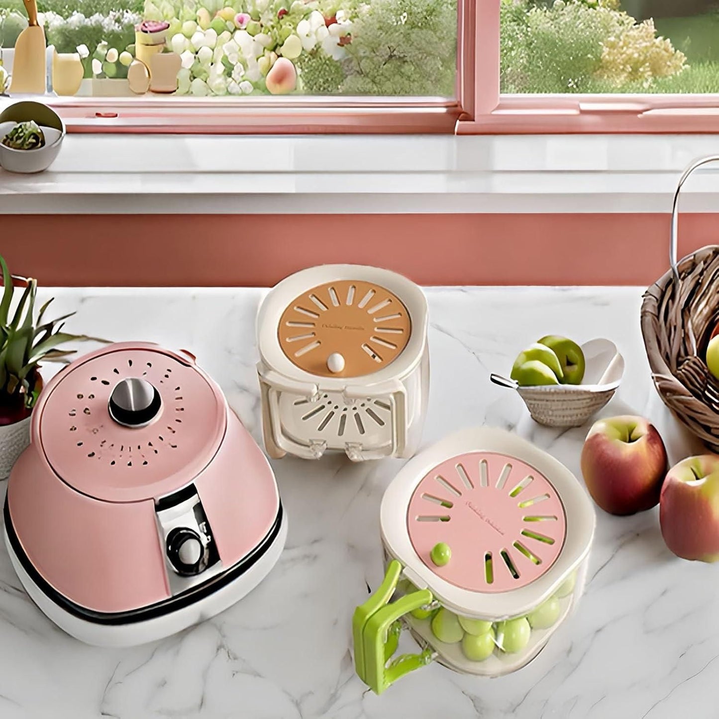 best 2 in 1 fruit drain basket with lid in India, multifunctional washing and straining bowl for kitchen use, kitchen fruit washing basket with lid, fruit and vegetable drain basket multifunctional, straining bowl with lid for fruits and vegetables,