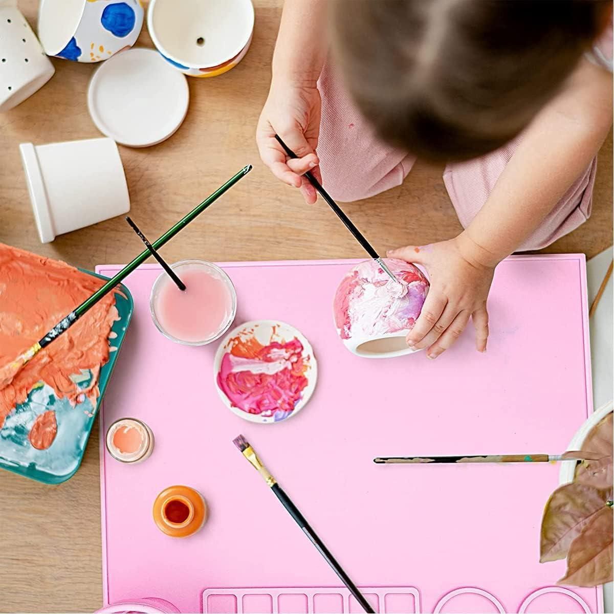 silicone craft mat for kids India, washable art mat for toddlers, kids non-slip silicone mat, reusable mat for painting and crafts, play doh mat for kids, clay activity mat India, art and craft mat for children, silicone mat for kids play, mess-free silicone mat India, washable silicone kids activity mat