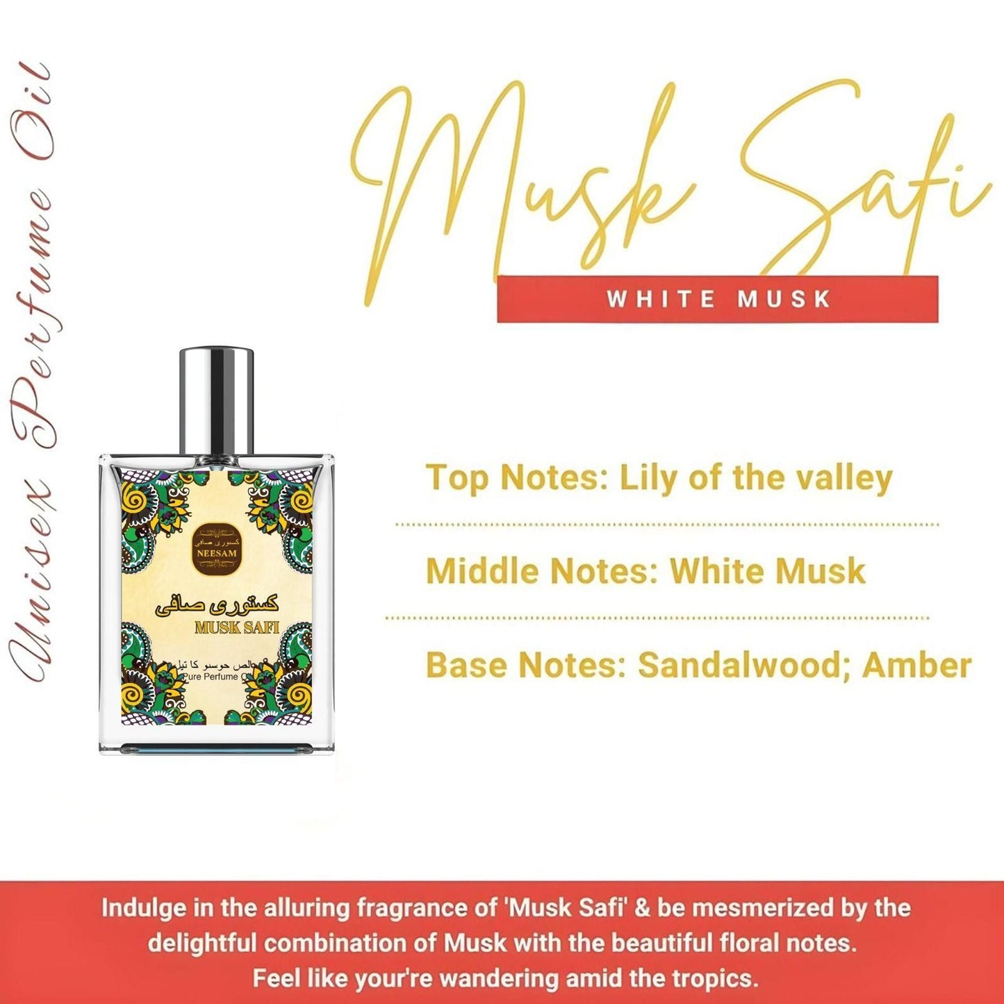 Musk Safi pure perfume oil 30ml India, long-lasting natural musk attar for men and women, alcohol-free perfume oil with musk fragrance, premium musk perfume oil for unisex use,