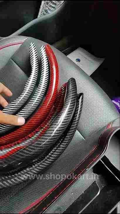 new carbon fiber ABS texture steering wheel grip cover anti-slip durable car accessory random color, best anti-slip steering wheel grip cover carbon fiber design India, durable ABS texture steering wheel cover for cars,