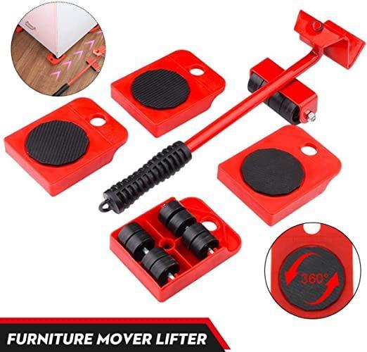 stainless steel furniture lifter and mover tool set, heavy duty furniture moving tool with wheel pads, pack of 5 furniture lifter mover tools for home use, stainless steel furniture mover tool set with wheels, heavy duty furniture lifter tool for easy moving, furniture mover tool set with wheel pads pack of 5, durable stainless steel furniture lifter and mover tools, furniture lifting tool set with wheels for heavy furniture, pack of 5 heavy duty furniture lifter mover tools