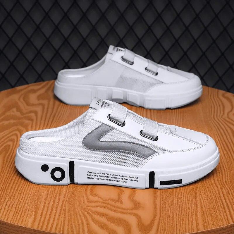 half slippers for men, white casual slippers men, non-slip slippers for men, men’s rubber sole slippers, slip-on slippers men, casual slippers for men, men’s half slippers online, lightweight slippers men, non skid slippers men, men’s casual footwear India