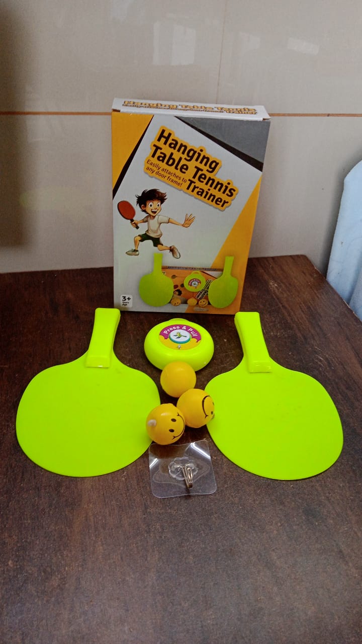 TT kit for kids, ping pong with hanging ball, indoor racket sports for home, table tennis ball trainer