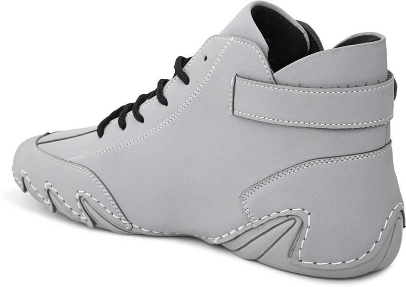 comfortable casual shoes men, everyday footwear men, casual grey shoes India