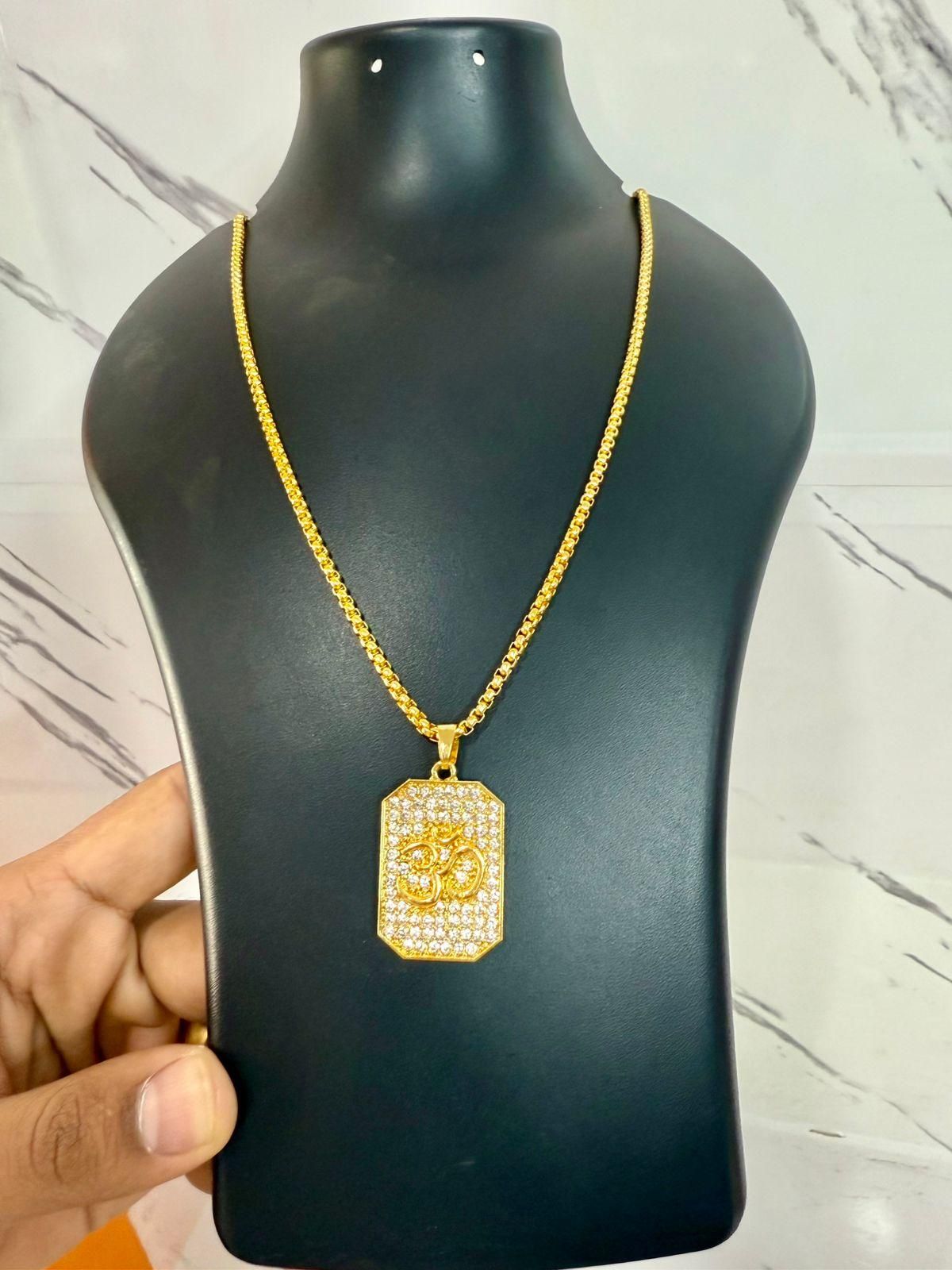 gold plated pendant men, diamond pendant chain, spiritual jewelry men, om pendant necklace, religious pendant chain, gold plated jewelry men, om locket pendant, men’s diamond pendant, spiritual pendant for men, gold plated om jewelry