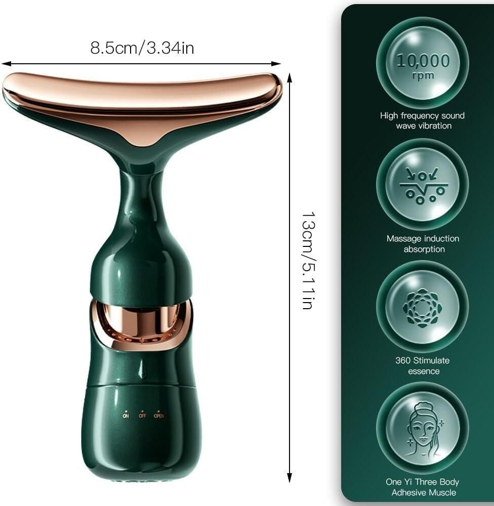 2 in 1 facial massager for anti wrinkles, anti-aging skin tightening device India, best facial massager for wrinkles and fine lines, facial massager for skin care and anti-aging,