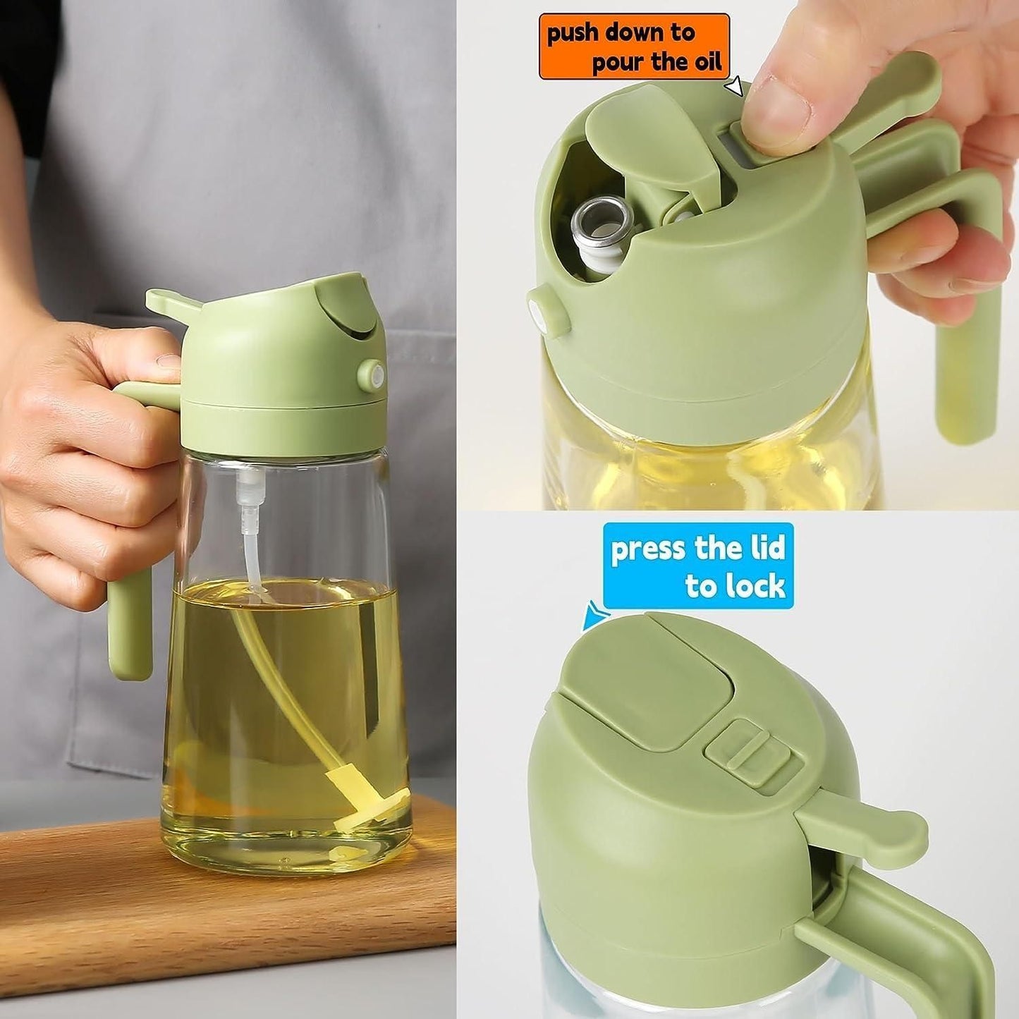 outdoor cooking oil sprayer, oil spray pump bottle, healthy cooking tools, oil bottle with spray, glass dispenser bottle,