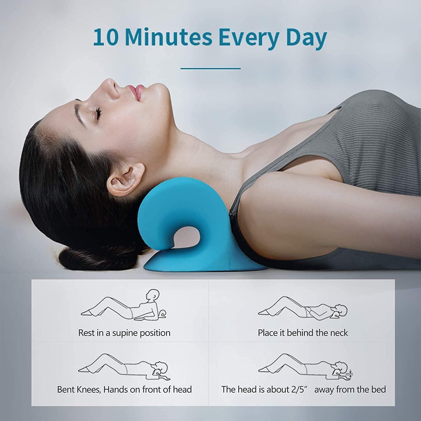 Expertomind neck pillow, cervical support device, neck therapy pillow, neck pain massager, portable neck stretcher, pillow for neck muscle relaxation, cervical care pillow, orthopedic support pillow, therapeutic neck relaxer, deep tissue neck massager,