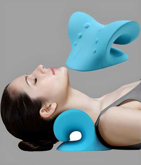 Expertomind Neck Relaxer Pillow | Cervical Support & Pain Relief Massager (Blue), neck relaxer pillow, cervical pillow for neck pain, neck and shoulder support, pain relief neck massager, chiropractic neck relaxer, acupressure massage pillow, portable neck support pillow, soft cervical pillow, durable neck relaxer, neck pain relief pillow for men and women, travel neck relaxer pillow, neck support pillow blue, ergonomic neck massager, neck relaxer for cervical pain, lightweight neck support pillow