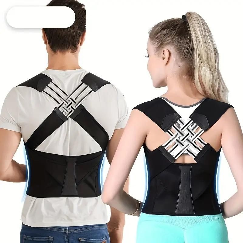 upper back support belt for men and women, ergonomic posture correction belt for Indian users, back pain relief belt with adjustable straps, posture support belt for sitting and standing, unisex back posture brace for daily wear