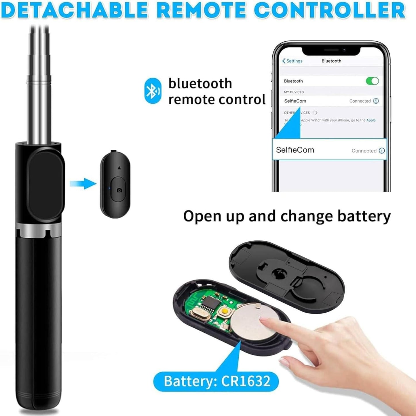 selfie stick tripod, extendable selfie stick, bluetooth remote selfie stick, portable selfie stick, wireless selfie stick tripod, 3-in-1 selfie stick tripod,