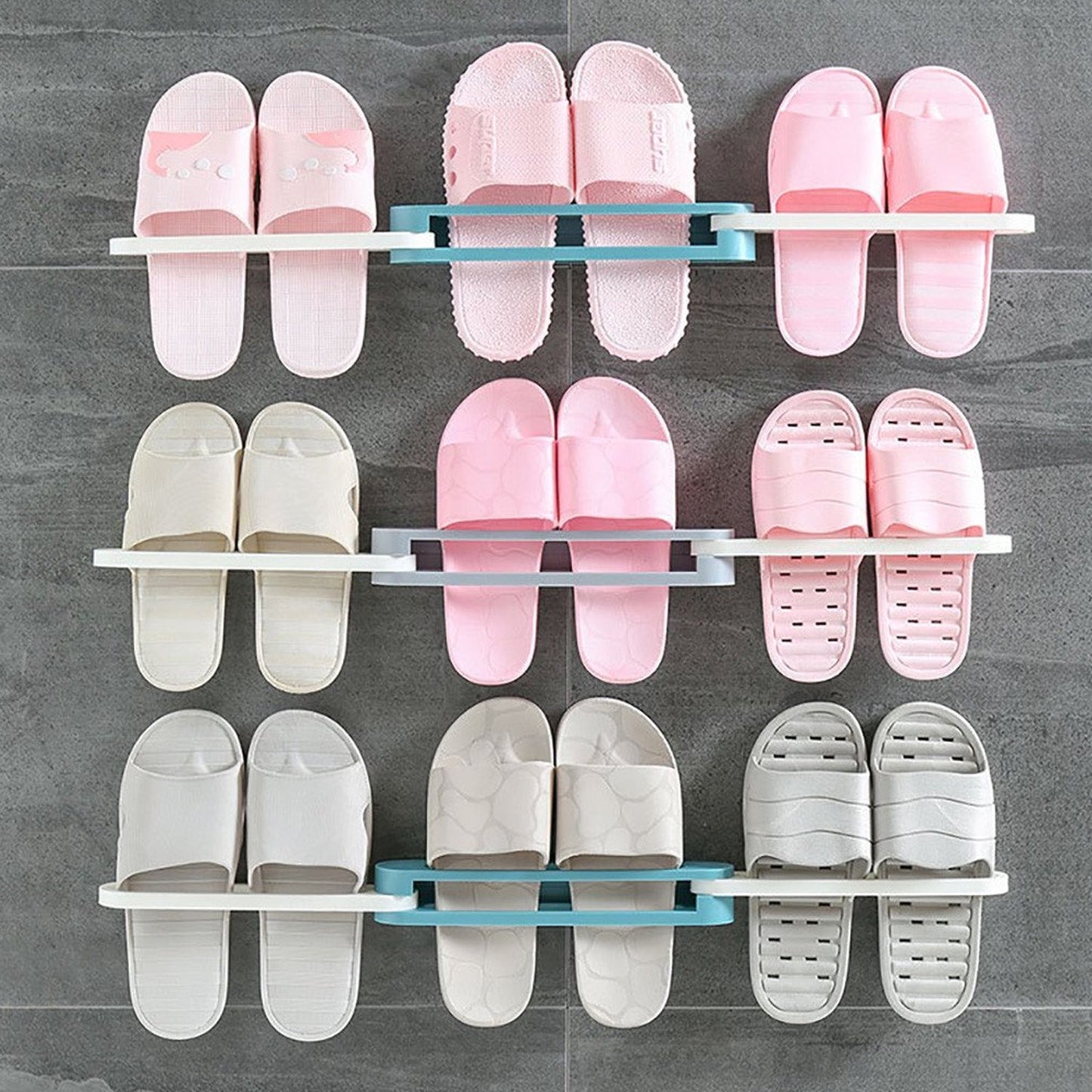 foldable corner shoe stand
