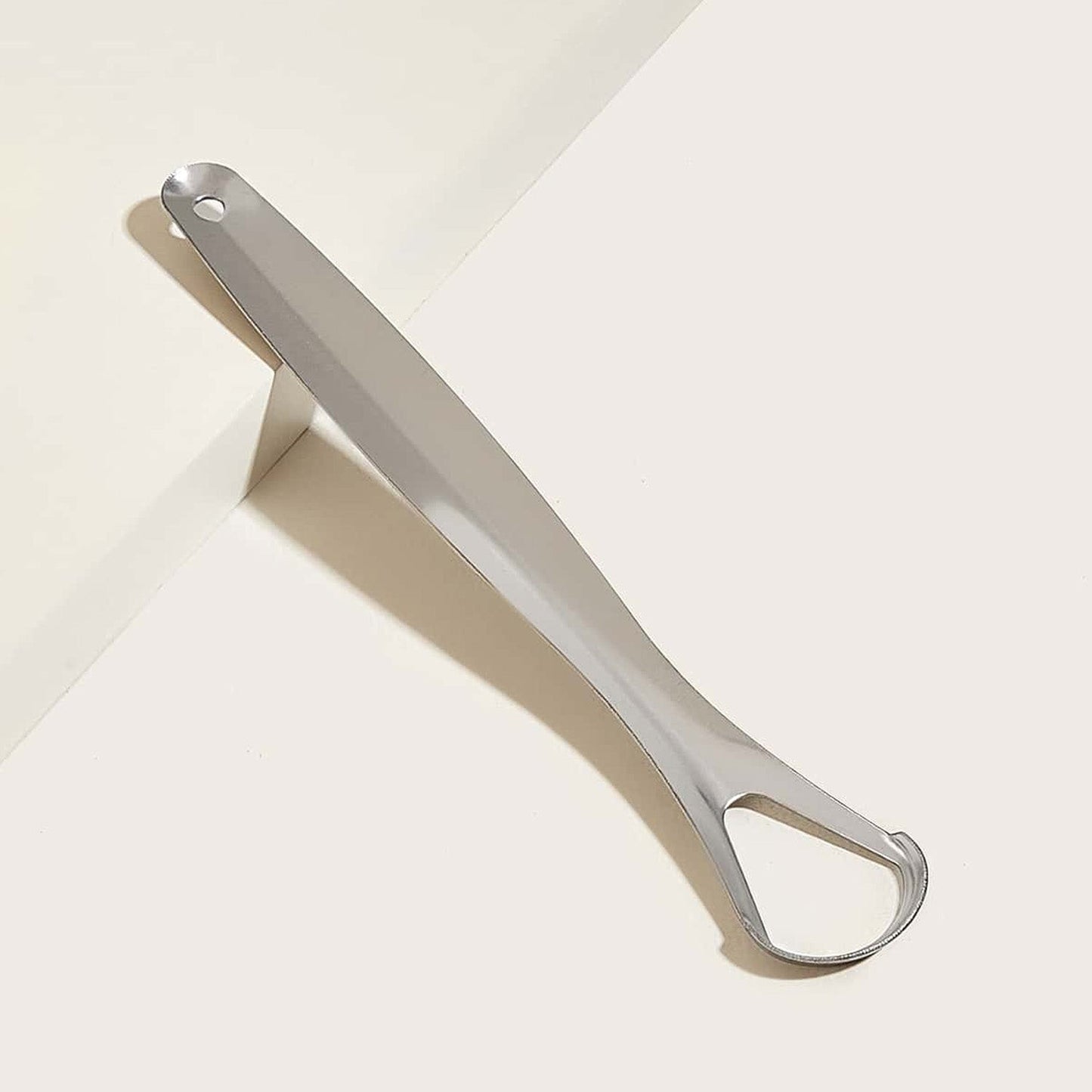 stainless steel tongue scraper with storage case for travel, reusable metal tongue cleaner for daily oral hygiene, 1 pc professional tongue scraper for fresh breath, durable oral care tool for tongue cleaning, stainless steel scraper to reduce bad breath, hygienic tongue cleaning tool in protective case