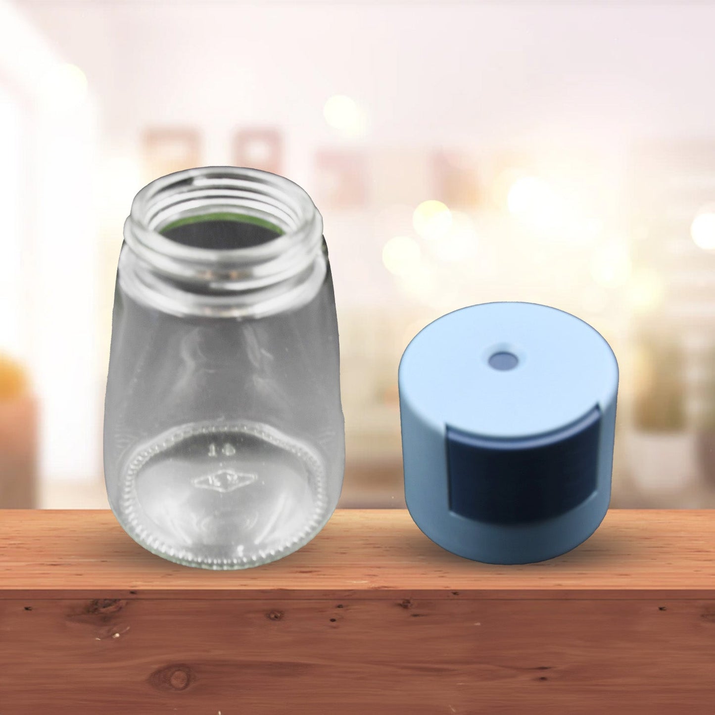 Seasoning shaker with precise 0.5g measurements, glass salt bottle, salt dispenser 0.5g, salt shaker for kitchen, precise salt shaker, seasoning dispenser, press salt container, picnic salt bottle