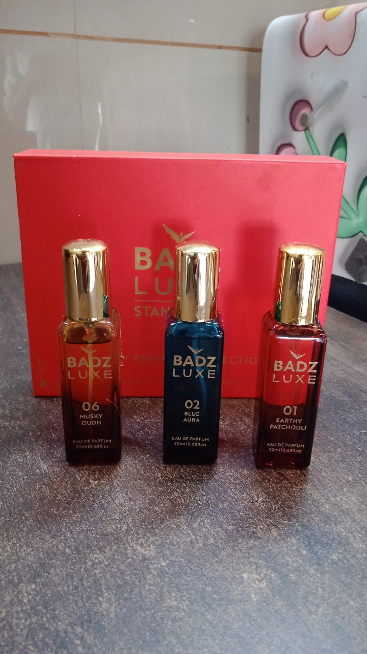 compact perfume gift set for travel, small bottle perfume set India, best budget perfume trio online India