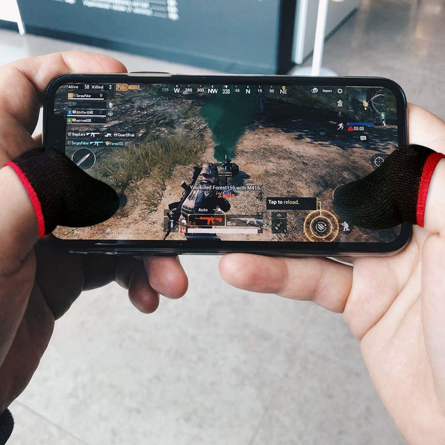 gaming finger sleeves, thumb sleeve for mobile gaming, PUBG finger sleeve,