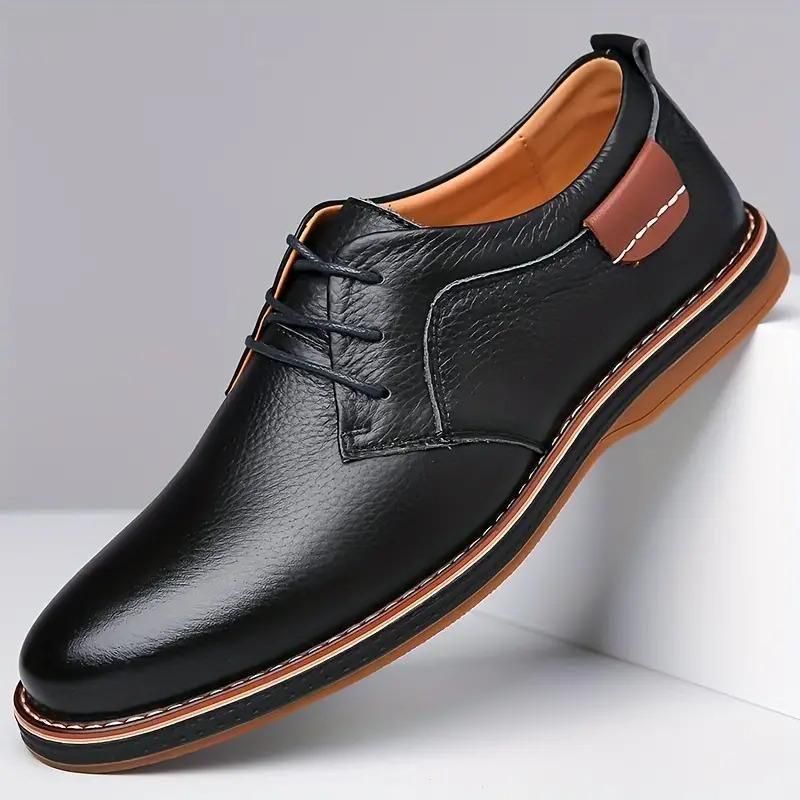 men’s derby shoes, black derby shoes, synthetic leather shoes, lace-up casual shoes, party wear shoes for men, derby shoes UK 6, men’s formal shoes,