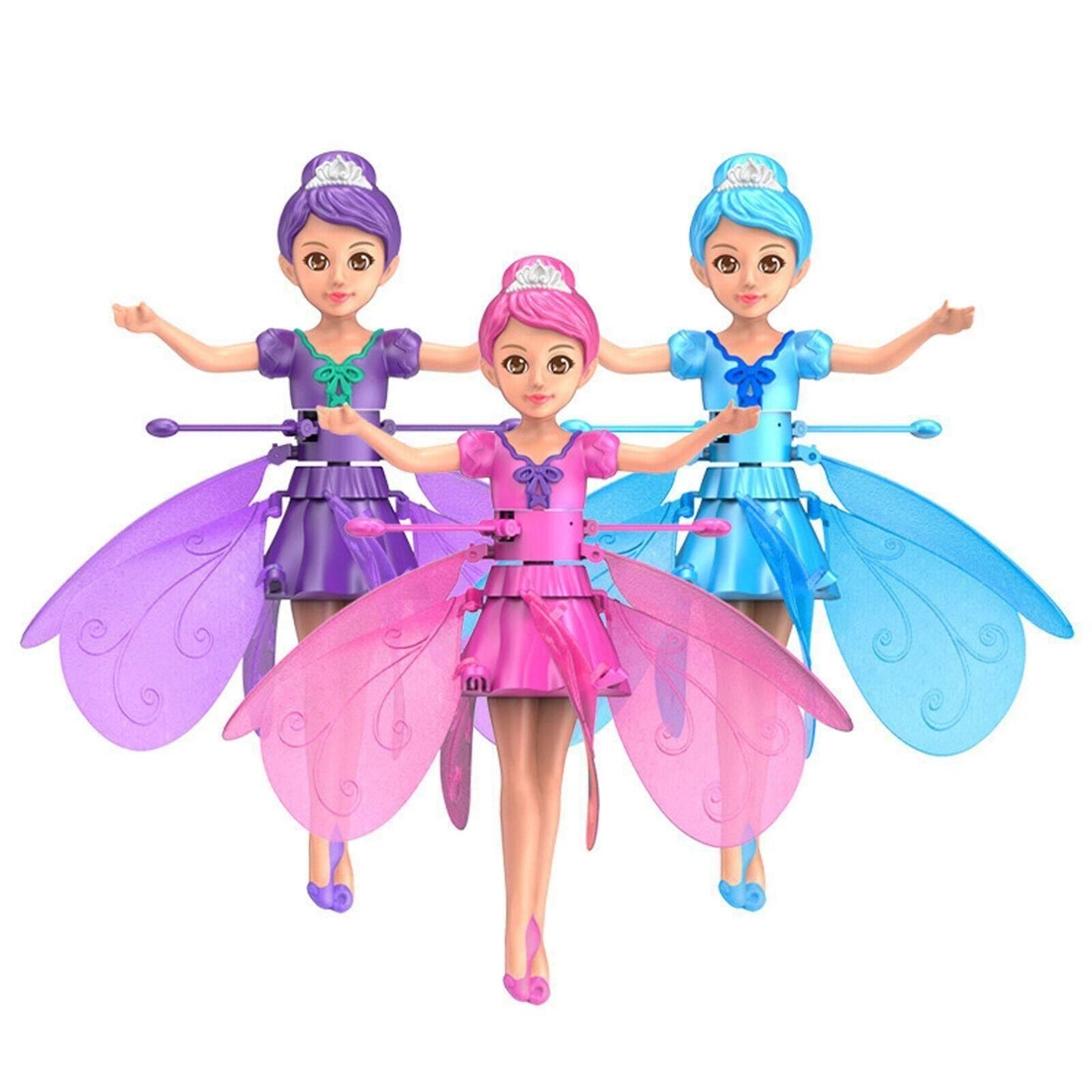 best magic flying fairy doll toy for girls in India, rechargeable light-up flying doll with motion sensor, flying princess fairy toy with LED lights and wings, hover fairy doll with motion detection for 3+ year old girls, interactive fairy toy with rechargeable battery for kids, motion-activated flying fairy doll toy in India, beautiful flying princess doll for birthday gift, light-up magical flying doll with rechargeable feature, fairy doll toy with spinning wings and hover effect,