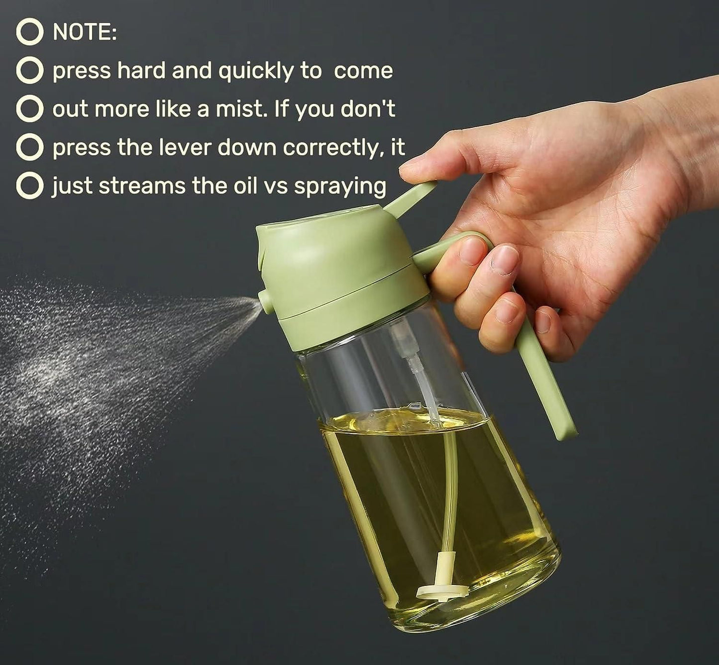 kitchen accessories, oil dispenser for cooking, oil mister for salad,