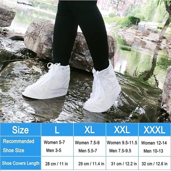 best waterproof rain shoe cover for monsoon in India, reusable PVC shoe protector for men and women, anti slip rain shoe cover for walking and biking, easy to wear rainproof shoe covers for daily use, foldable waterproof shoe cover for travel and office,