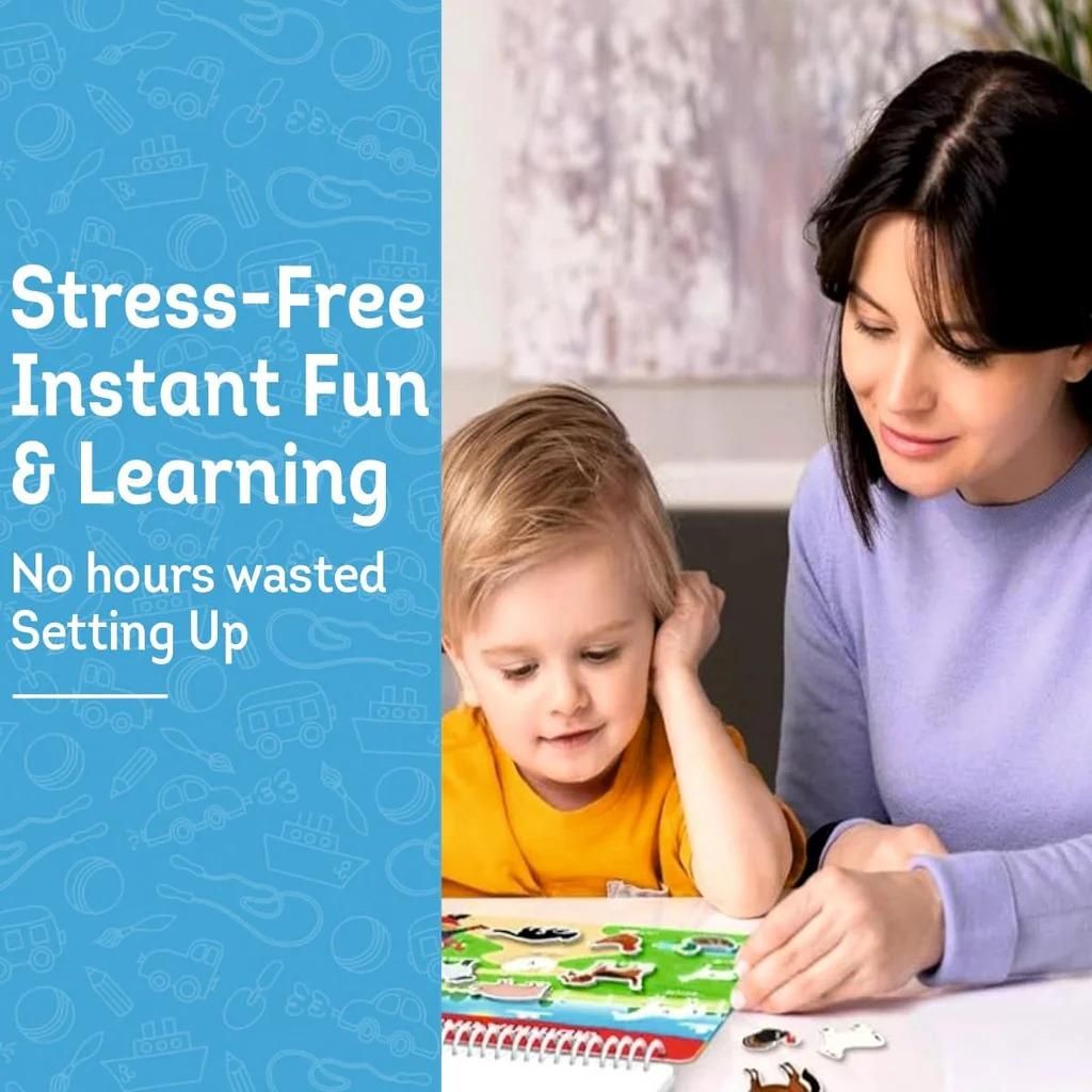 toddler learning binder India, busy book for 2–5 year olds, stick and learn activity book, Velcro learning book for kids, educational activity book for toddlers, preschool learning binder India, interactive busy book for kids, Montessori learning book India, early education book for children, kids learning activity binder