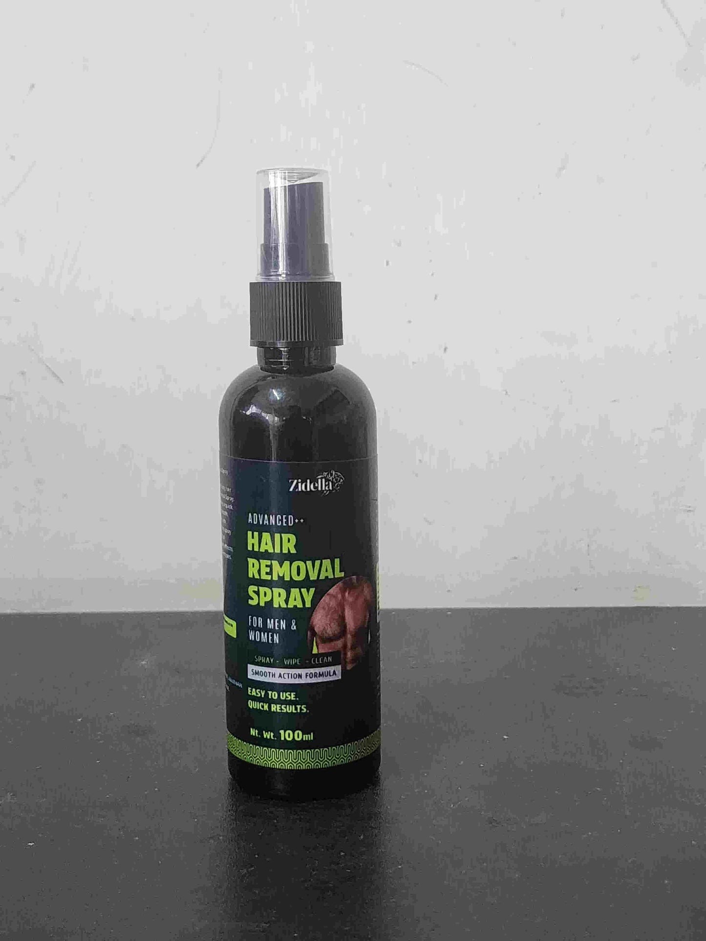 Zidella Safe Hair Removal Spray 100 ml online, unisex body hair remover spray India, chest hair removal spray for men and women, painless hair removal spray for chest and body, Zidella hair removal spray for sensitive skin, effective body hair removal spray for men and women, quick-action hair removal spray for chest and body, Zidella unisex hair removal spray for chest and body, easy-to-use hair removal spray for men and women, Zidella hair remover spray for chest and body
