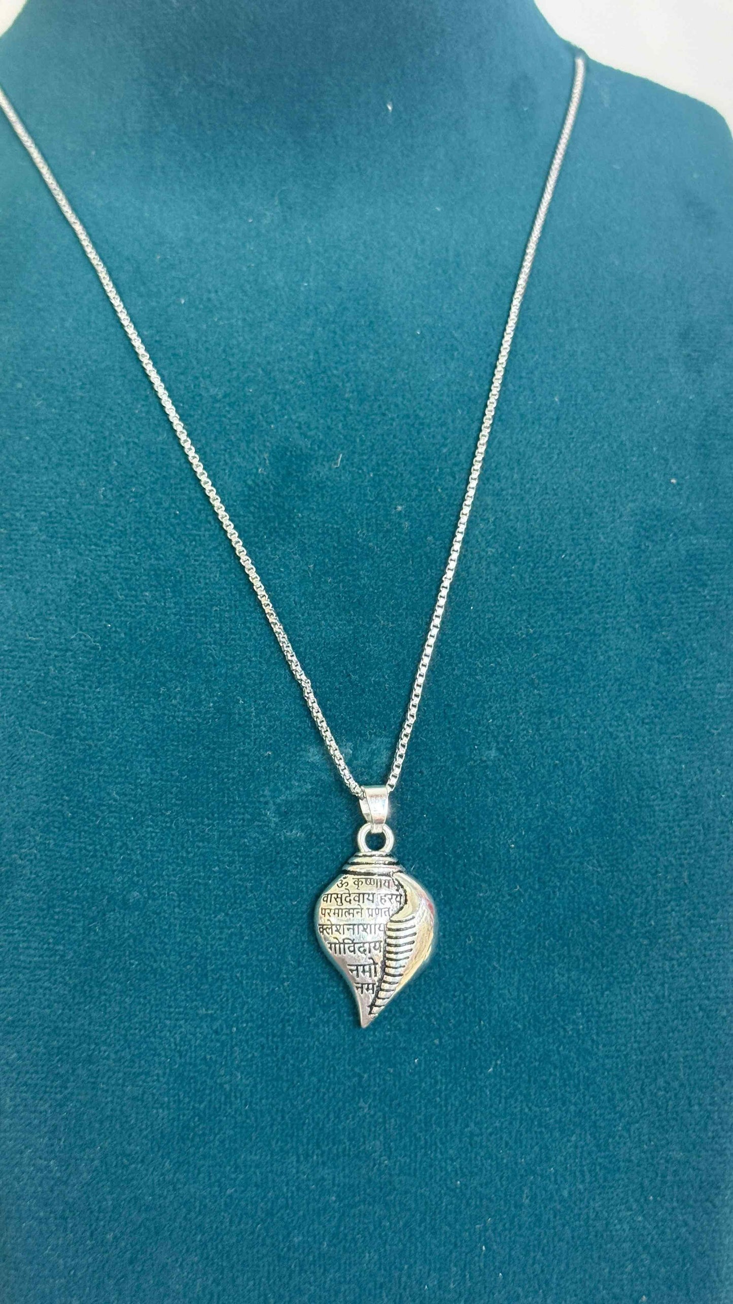 krishna pendant for men, silver krishna locket, spiritual krishna jewelry, lord krishna chain, hindu god krishna necklace, shankha pendant, devotional krishna chain, krishna ji locket, silver plated pendant, krishna accessories for men