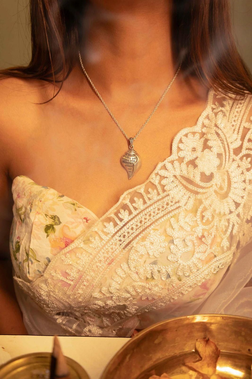 shri krishna shankha pendant with silver chain for men, buy krishna locket online india with chain, silver plated krishna ji pendant with shankha design, devotional lord krishna pendant necklace for men, hindu spiritual krishna pendant with chain, krishna shankha locket for men daily wear, stylish silver krishna jewelry with chain, shankha shape krishna pendant necklace for men, krishna locket with chain for spiritual and casual use, religious krishna ji pendant for men in silver finish