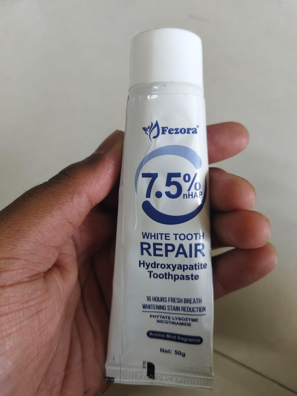 best fluoride-free toothpaste for enamel protection in India, toothpaste with hydroxyapatite for strong teeth, enamel strengthening toothpaste pack of 2, remineralizing toothpaste without fluoride India, safe toothpaste for sensitive teeth and gums, daily use non-fluoride toothpaste for whole family, cavity protection toothpaste with hydroxyapatite, natural toothpaste for tooth repair and enamel care, fluoride-free toothpaste for kids and adults India, Fezora toothpaste for enamel and cavity care